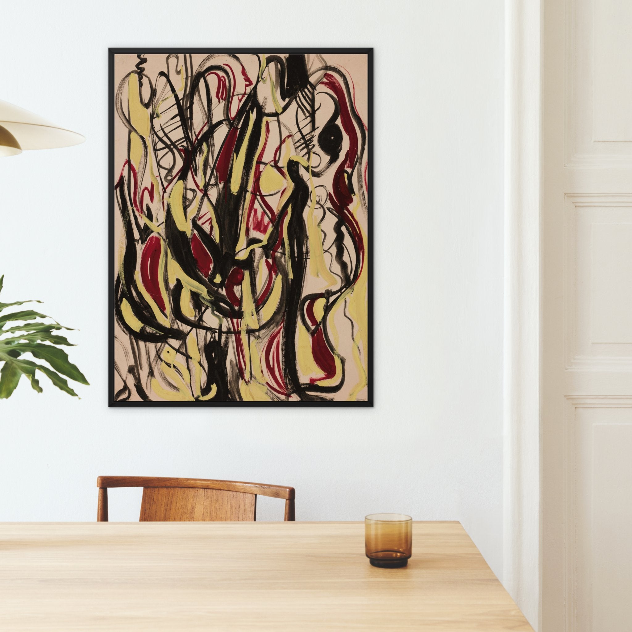 Wonky Walls - A la Kandinsky, 1960 - Framed Canvas - Lola Liivat - Art Prints & Framed Canvases