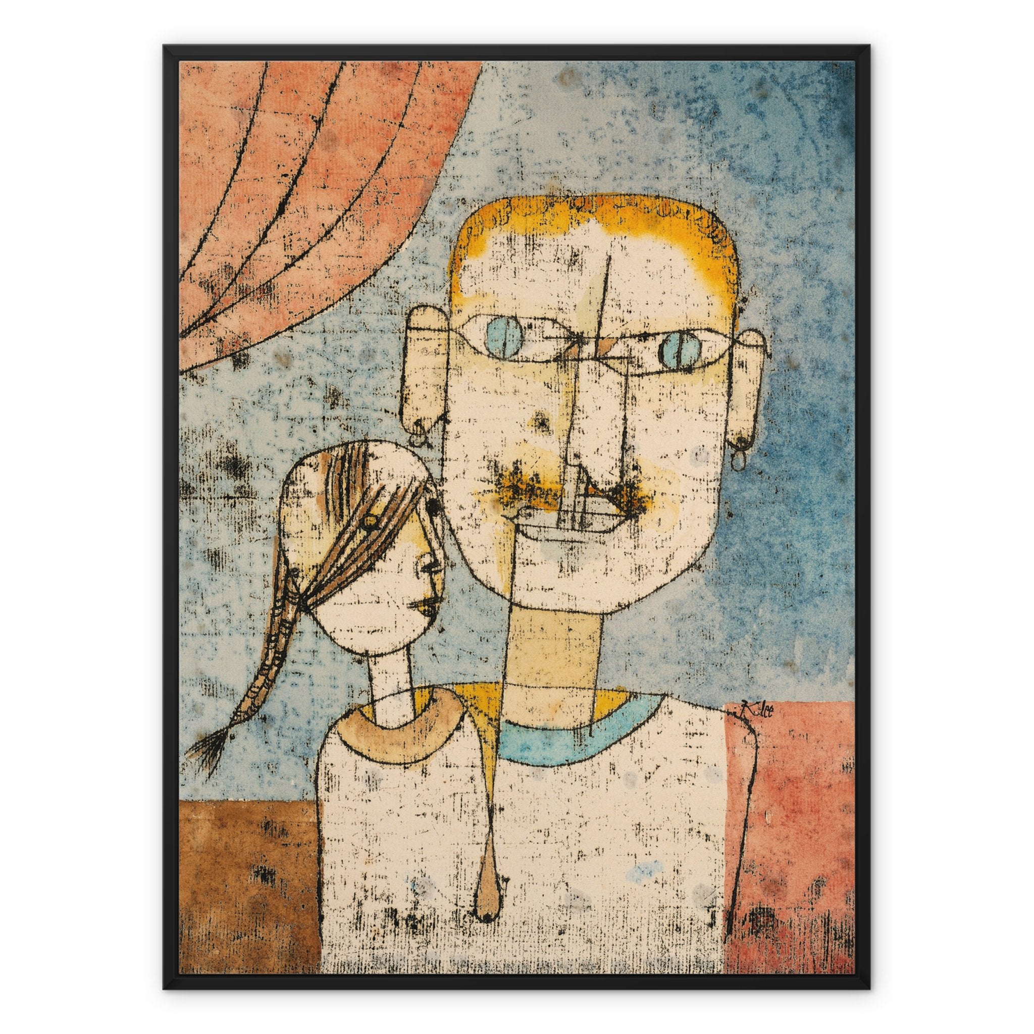 Wonky Walls - Adam and Little Eve, 1921 - Framed Canvas - Paul Klee - Art Prints & Framed Canvases