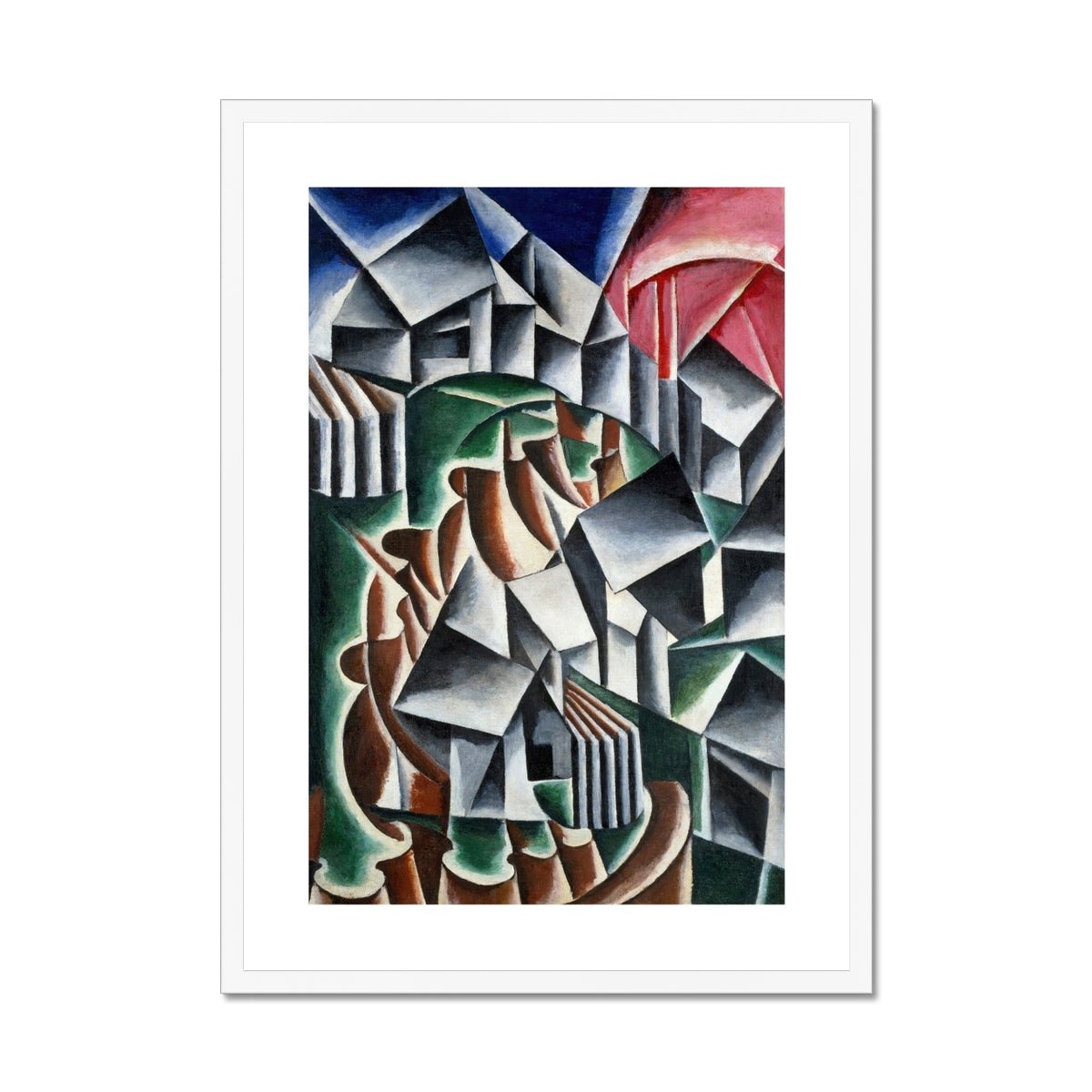 Wonky Walls - Birsk, 1916 - Lyubov Popova - Art Prints & Framed Canvases