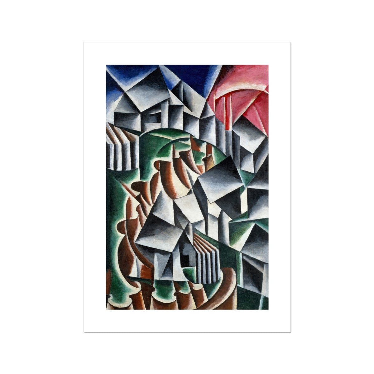 Wonky Walls - Birsk, 1916 - Lyubov Popova - Art Prints & Framed Canvases