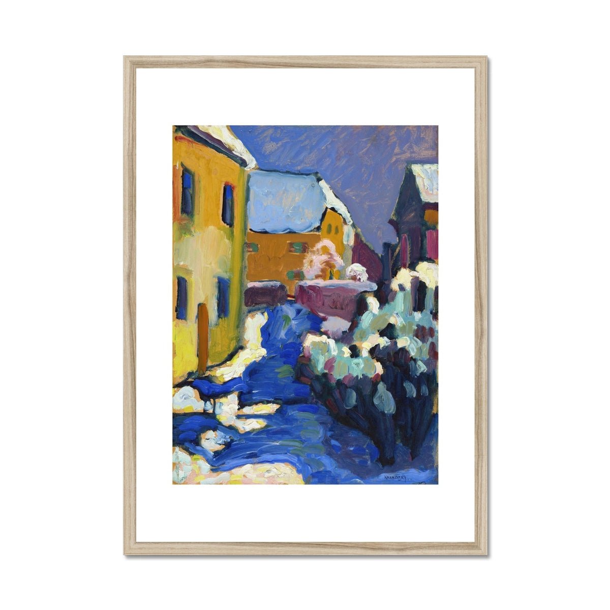 Wonky Walls - Cemetery & Rectory in Kochel, 1909 - Wassily Kandinsky - Art Prints & Framed Canvases