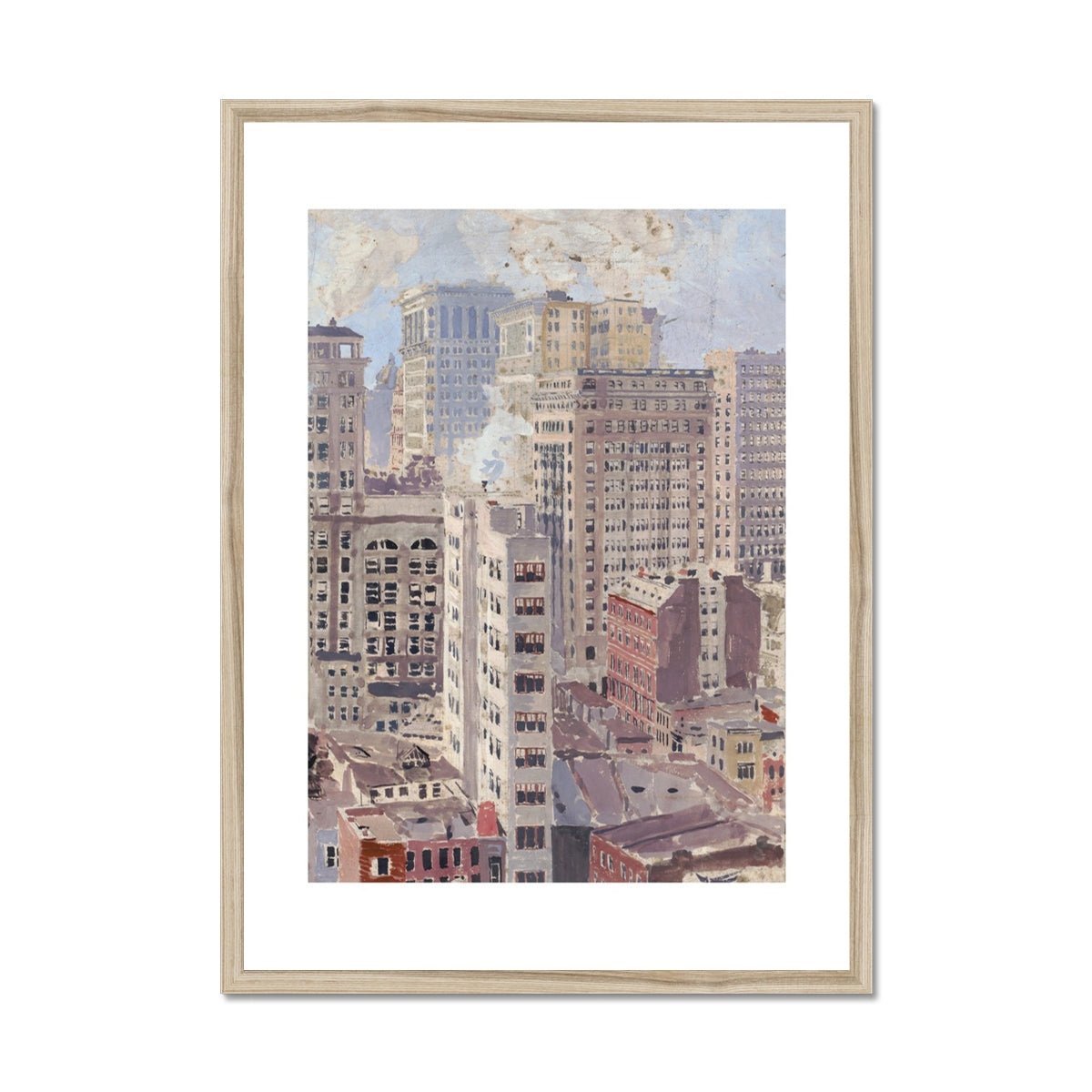 Wonky Walls - City Skyscrapers, 1901 - Otto Henry Bacher - Art Prints & Framed Canvases