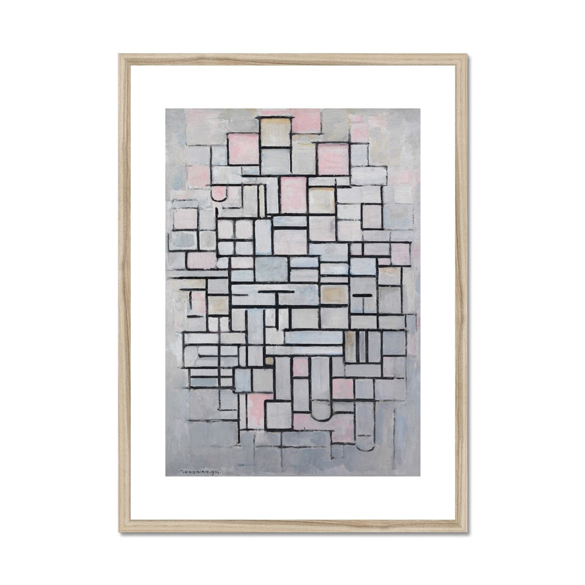 Wonky Walls - Composition No IV, 1914 - Piet Mondrian - Art Prints & Framed Canvases