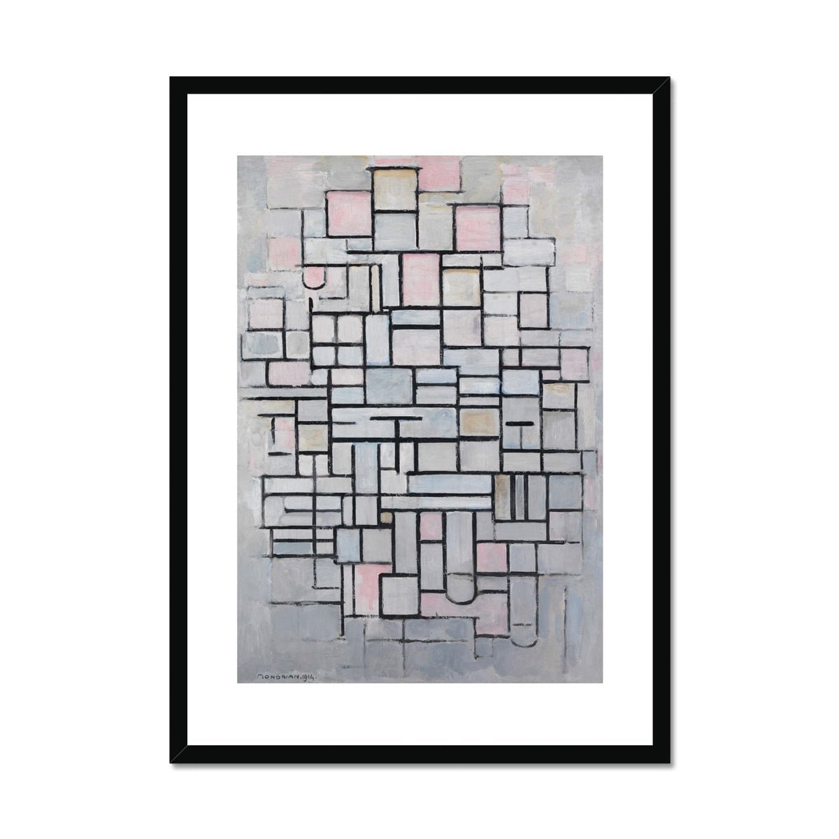 Wonky Walls - Composition No IV, 1914 - Piet Mondrian - Art Prints & Framed Canvases