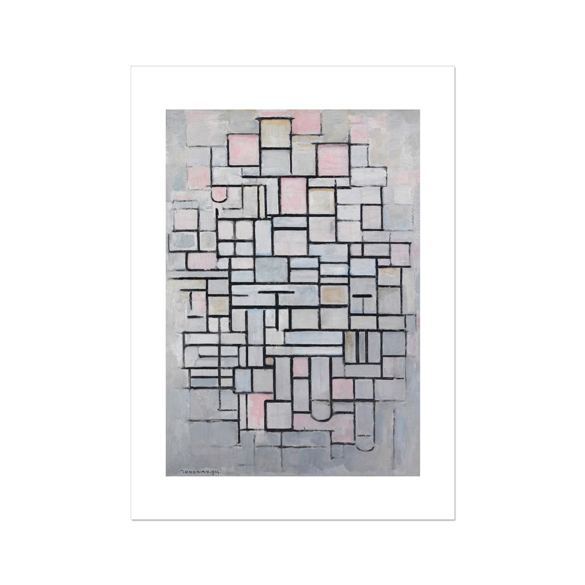 Wonky Walls - Composition No IV, 1914 - Piet Mondrian - Art Prints & Framed Canvases