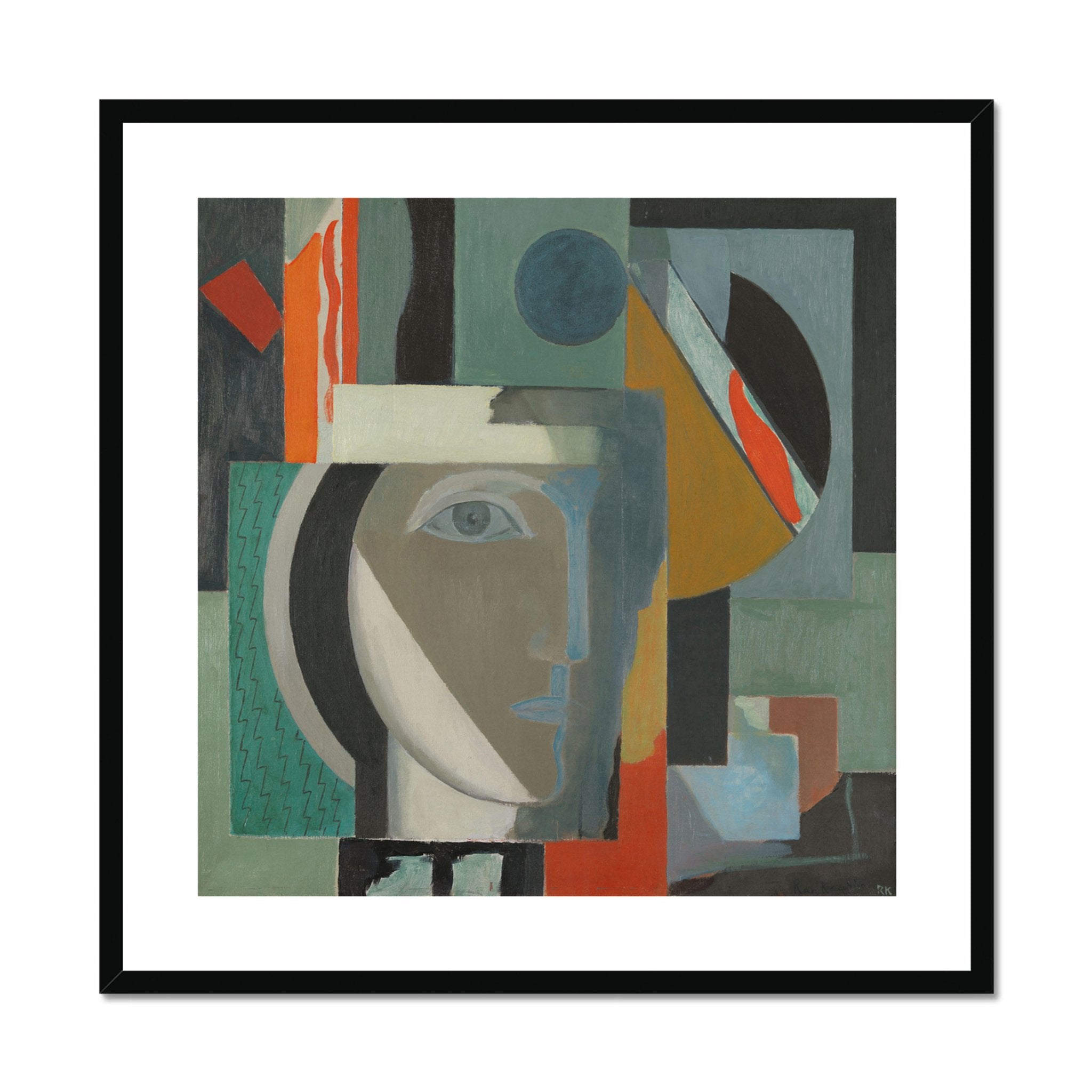 Wonky Walls - Composition with a Head, 1925 - Ragnhild Kaarbø - Art Prints & Framed Canvases