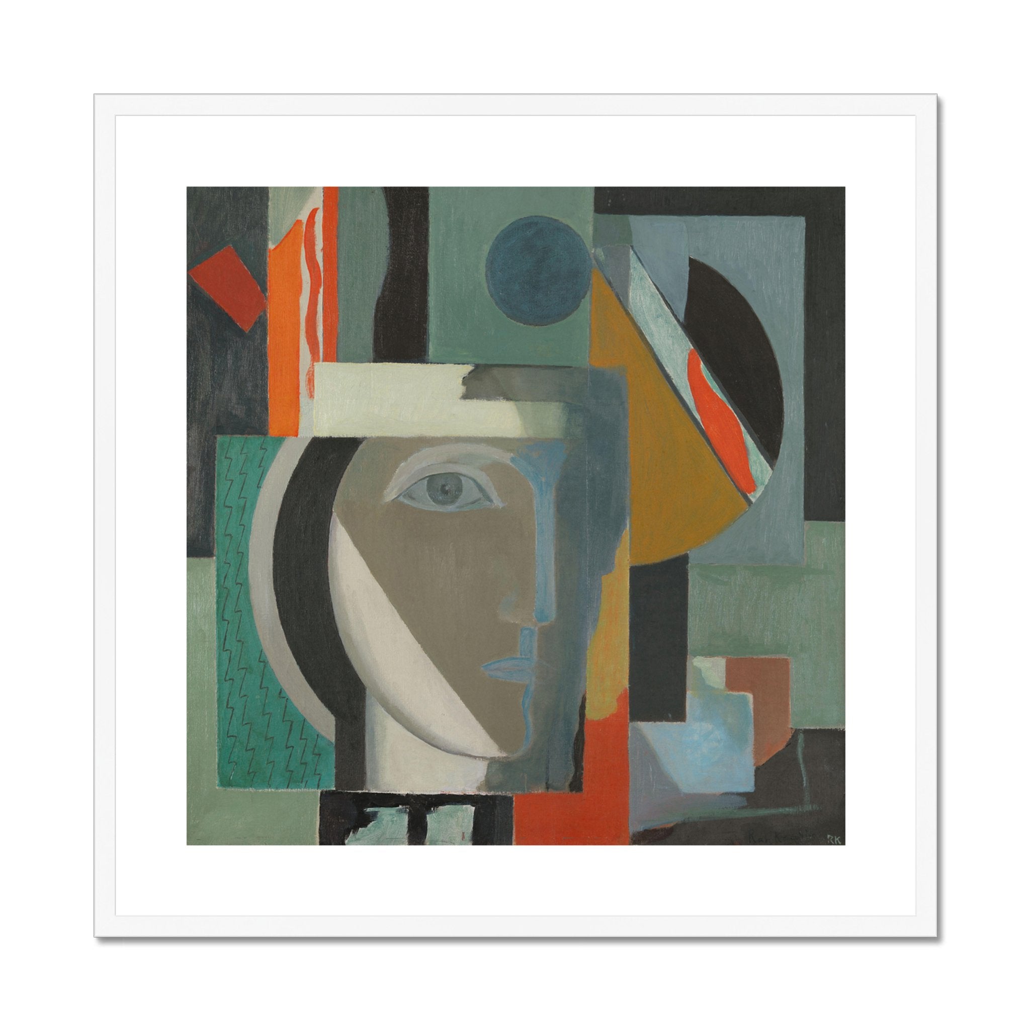 Wonky Walls - Composition with a Head, 1925 - Ragnhild Kaarbø - Art Prints & Framed Canvases