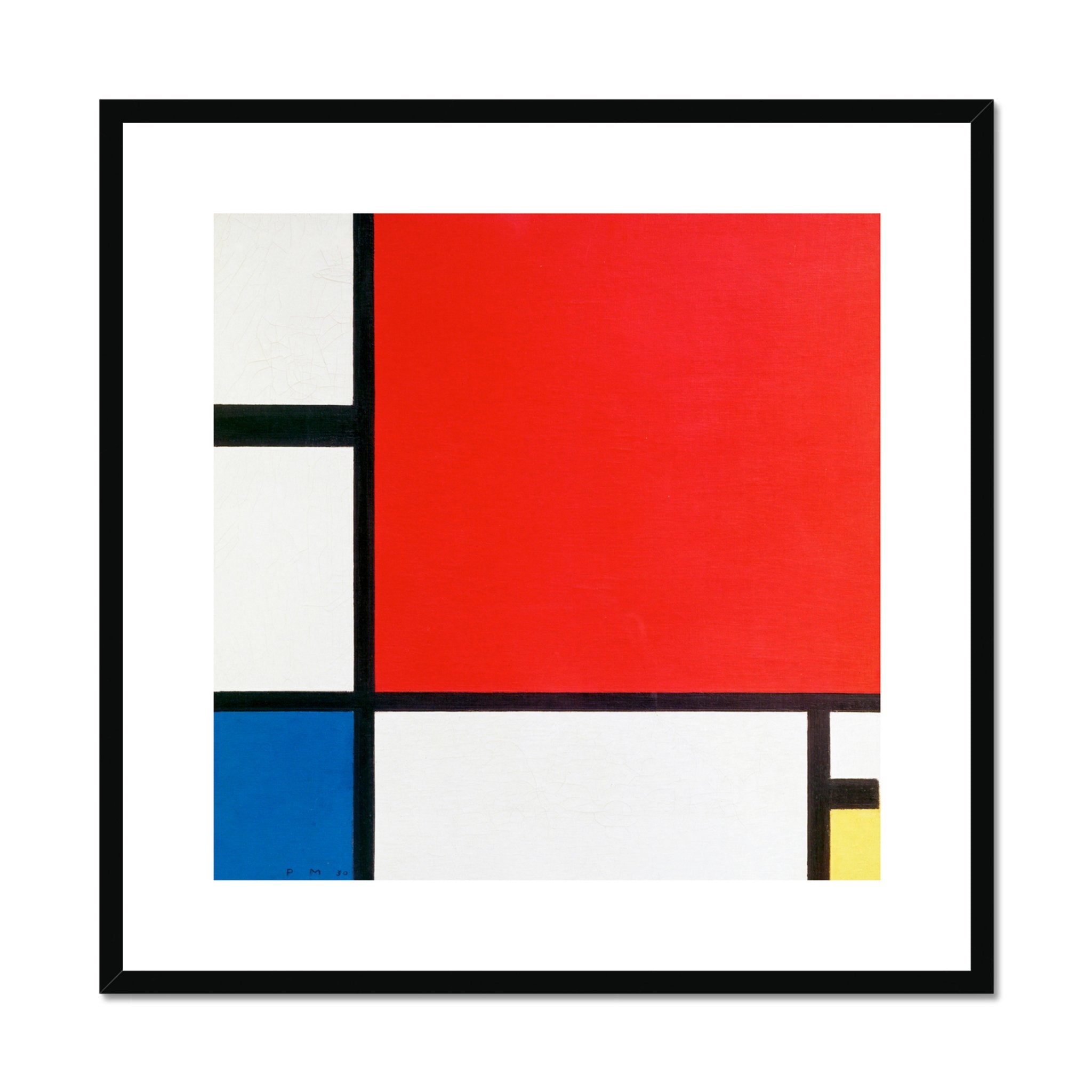 Wonky Walls - Composition with Red, Blue, & Yellow, 1930 - Piet Mondrian - Art Prints & Framed Canvases