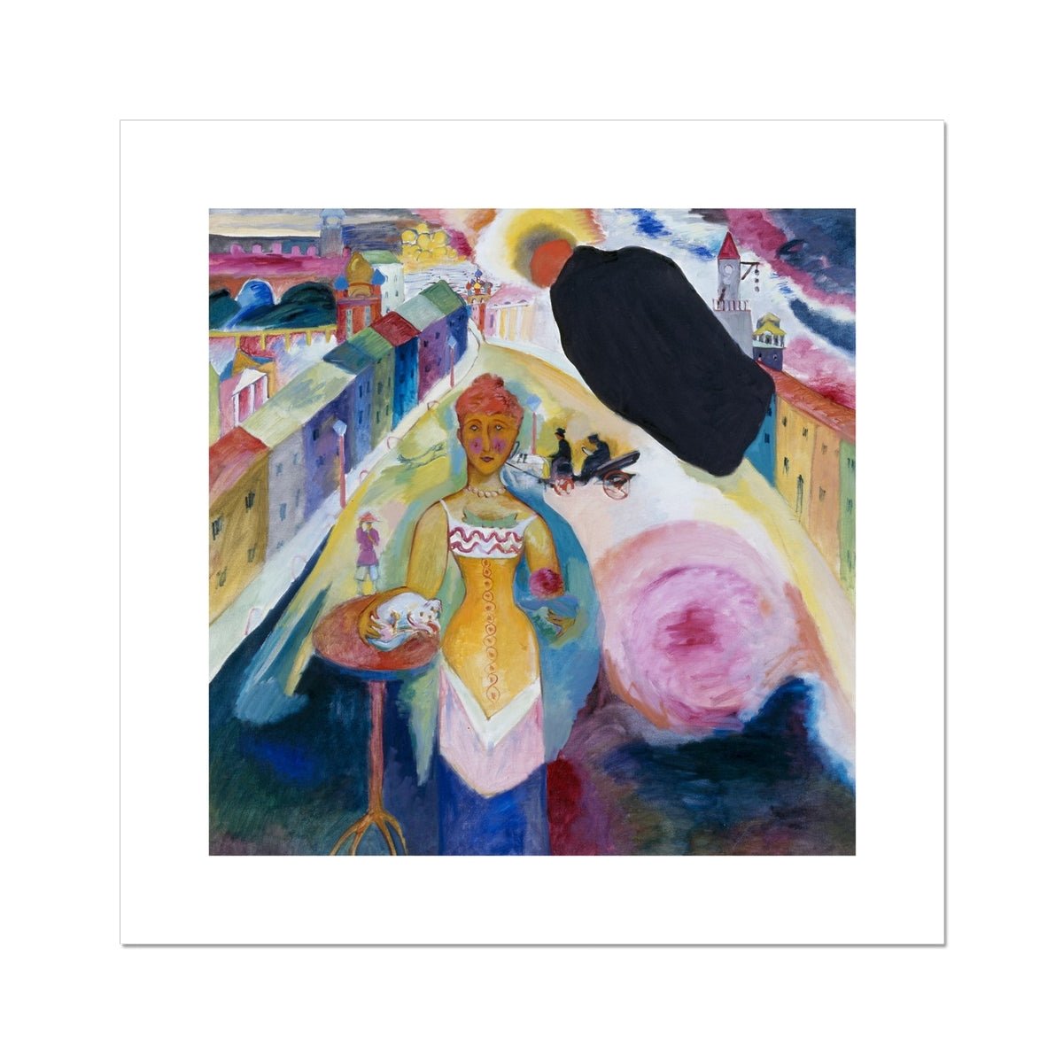 Wonky Walls - Dame in Moskau, 1912 - Wassily Kandinsky - Art Prints & Framed Canvases