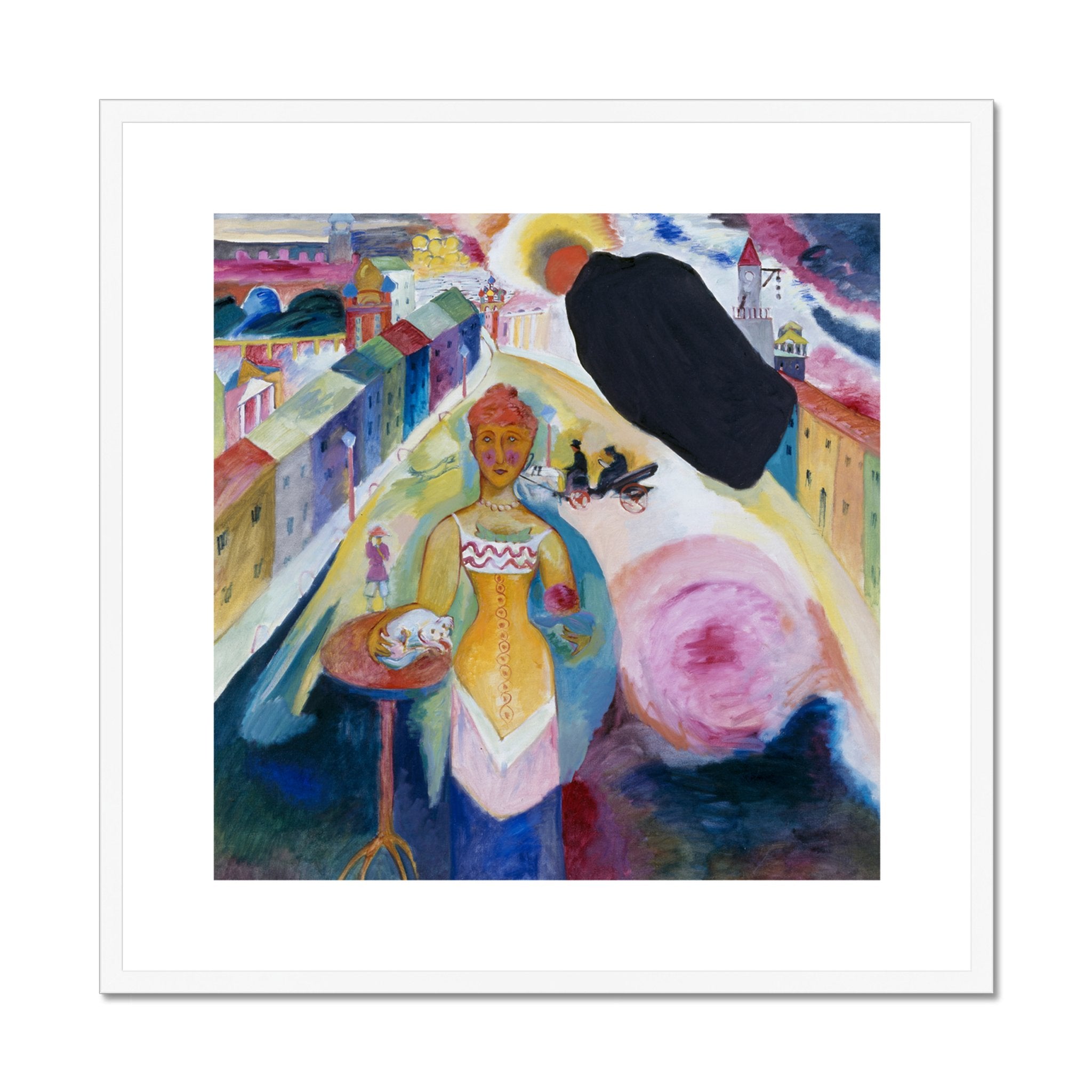 Wonky Walls - Dame in Moskau, 1912 - Wassily Kandinsky - Art Prints & Framed Canvases