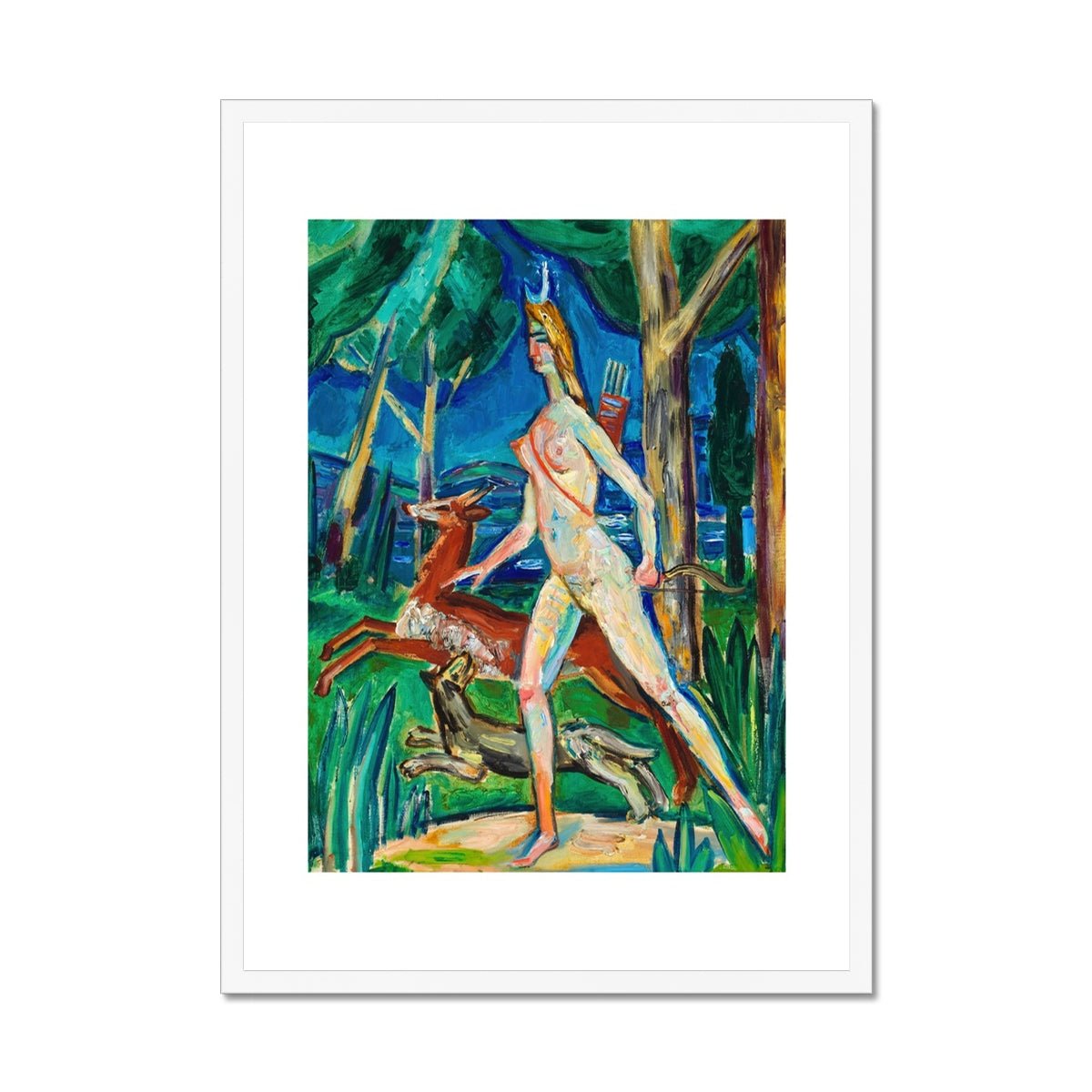 Wonky Walls - Diana in the Forest, 1930 - Zygmunt Waliszewski - Art Prints & Framed Canvases