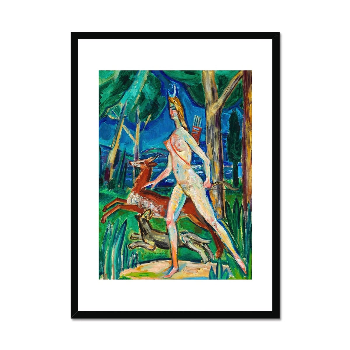 Wonky Walls - Diana in the Forest, 1930 - Zygmunt Waliszewski - Art Prints & Framed Canvases