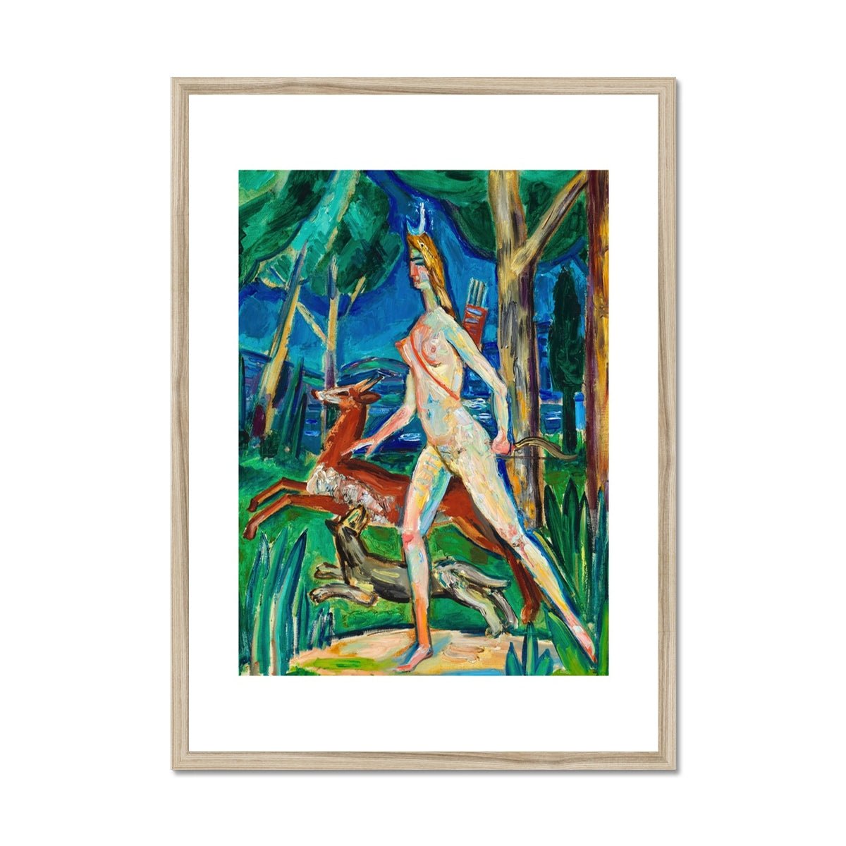 Wonky Walls - Diana in the Forest, 1930 - Zygmunt Waliszewski - Art Prints & Framed Canvases