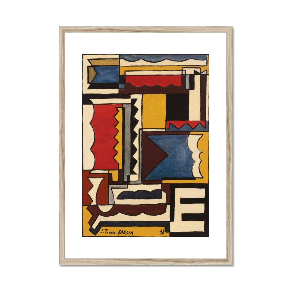 Wonky Walls - Estructura Con Formas Trabadas, 1933 - Joaquín Torres - García - Art Prints & Framed Canvases