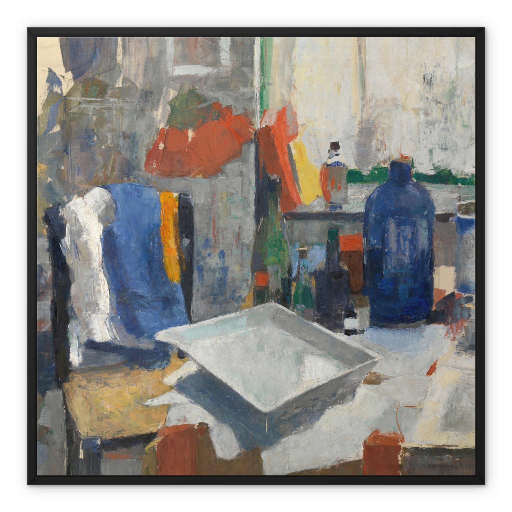 Wonky Walls - Etching Table, 1909 - Framed Canvas - Rik Wouters - Art Prints & Framed Canvases