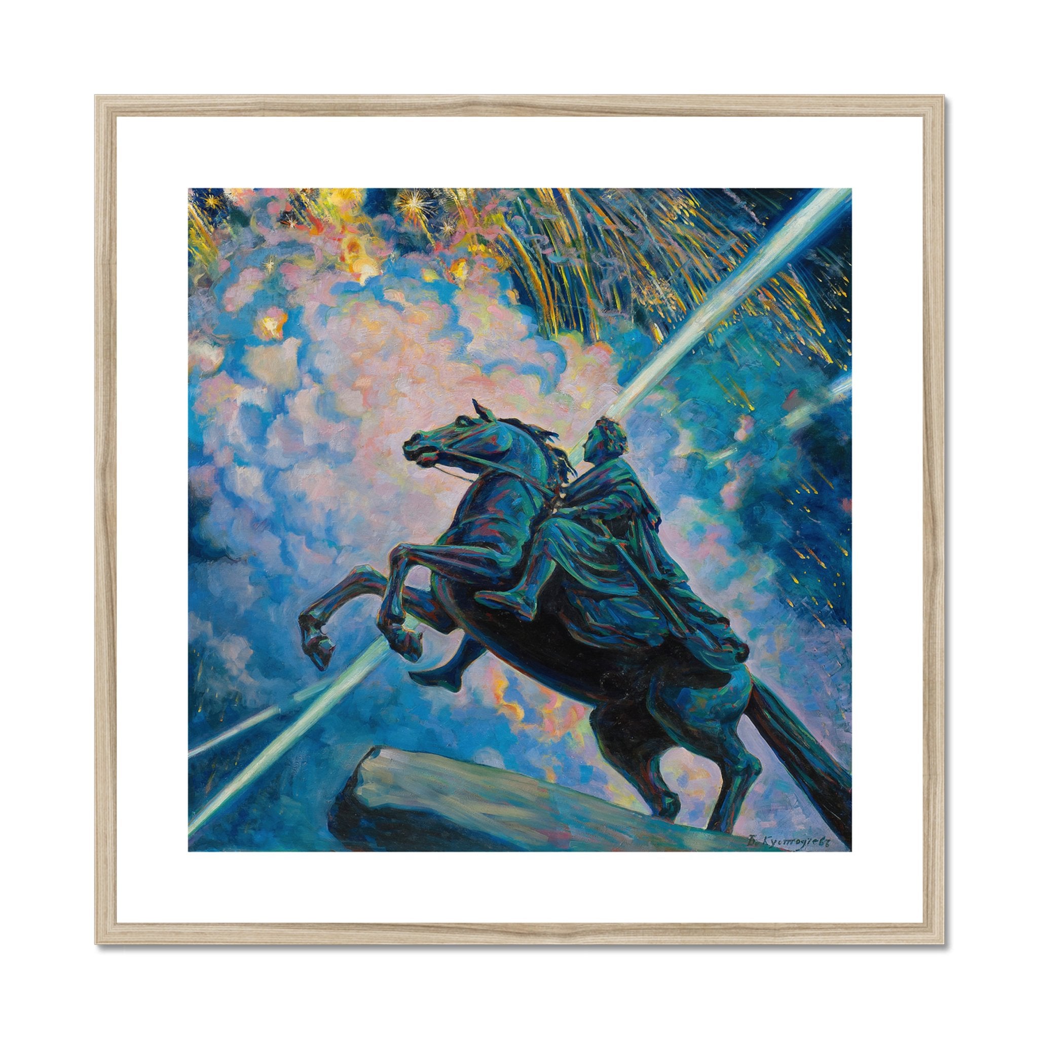 Wonky Walls - Fireworks, The Bronze Horseman - Boris Kustodiev - Art Prints & Framed Canvases