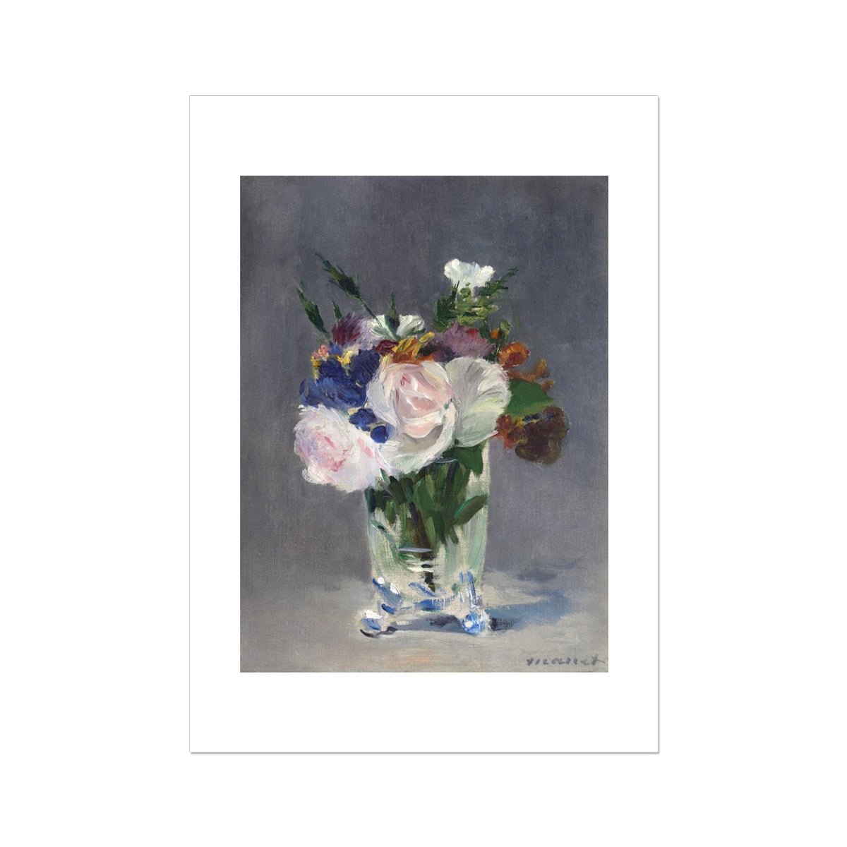 Wonky Walls - Flowers in a Crystal Vase, 1882 - Édouard Manet - Art Prints & Framed Canvases