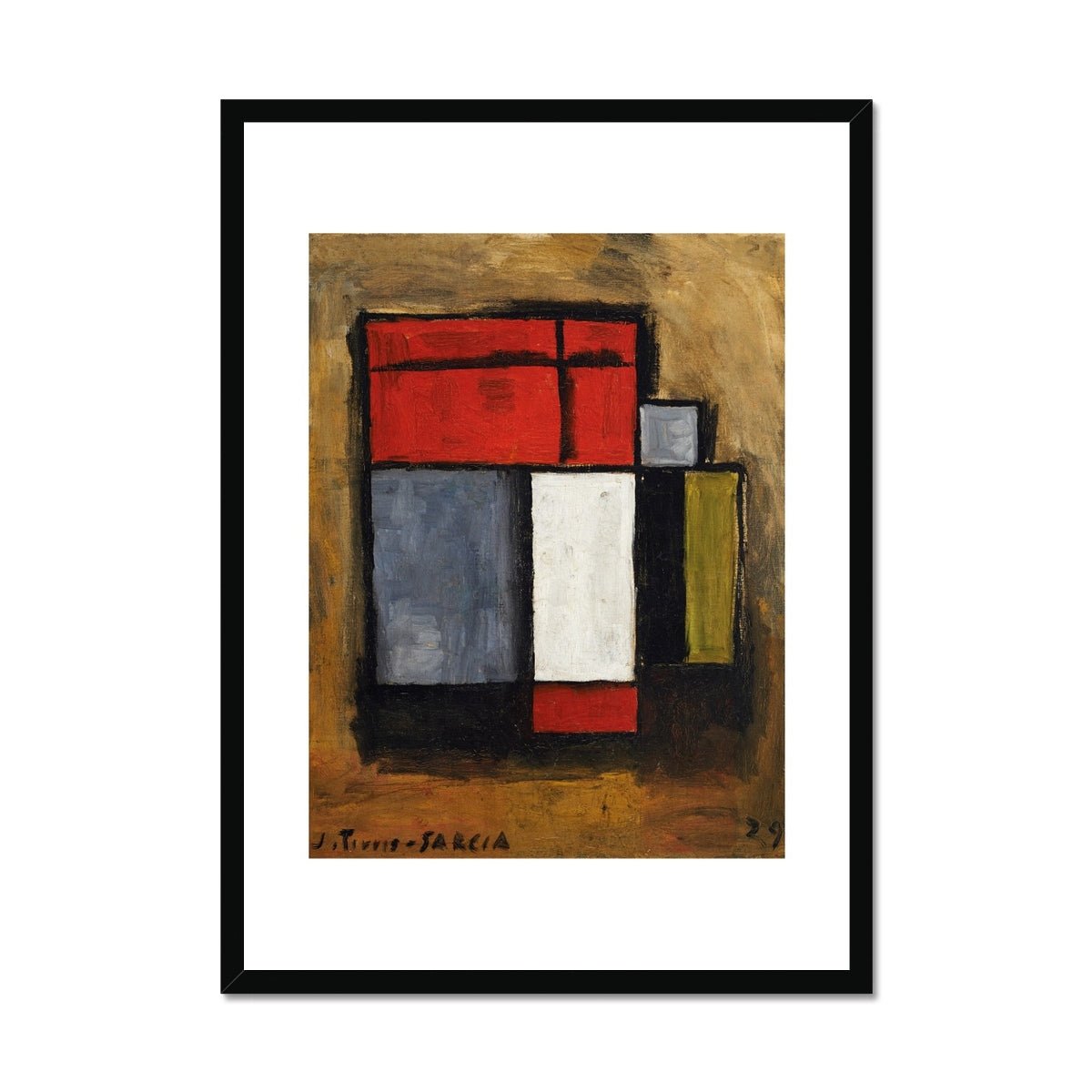 Wonky Walls - Formas Abstractas, 1929 - Joaquín Torres - García - Art Prints & Framed Canvases