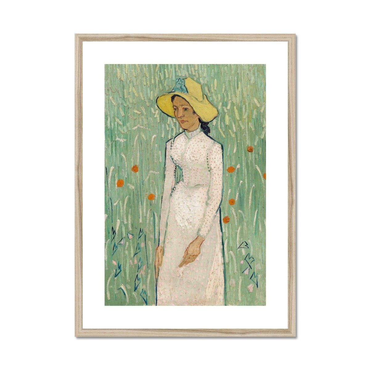 Wonky Walls - Girl in White, 1890 - Vincent van Gogh - Art Prints & Framed Canvases