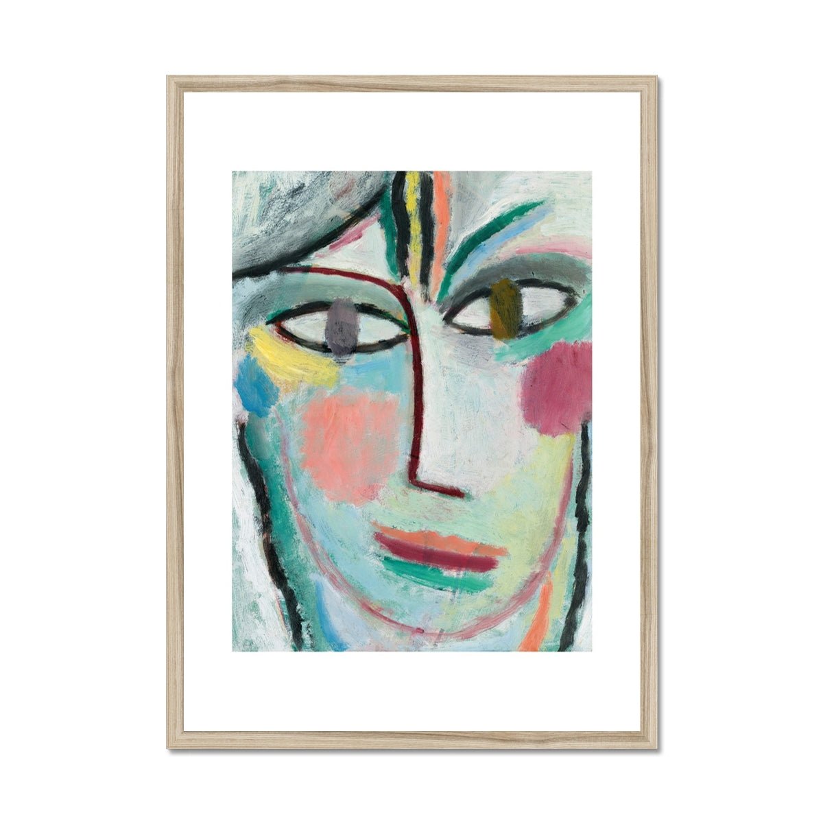 Wonky Walls - Head Of A Woman, Femina, 1922 - Alexej von Jawlensky - Art Prints & Framed Canvases