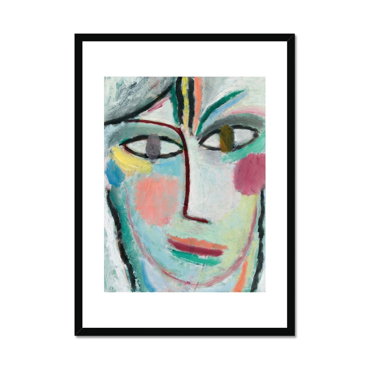 Wonky Walls - Head Of A Woman, Femina, 1922 - Alexej von Jawlensky - Art Prints & Framed Canvases