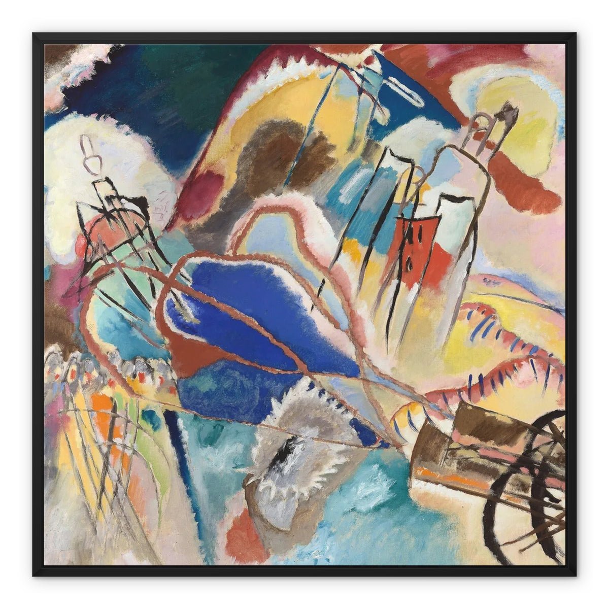 Wonky Walls - Improvisation No. 30, 1913 - Framed Canvas - Wassily Kandinsky - Art Prints & Framed Canvases