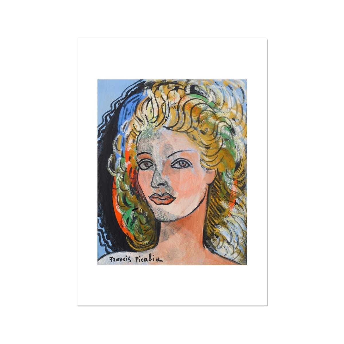 Wonky Walls - La blonde, 1940 - 1946 - Francis Picabia - Art Prints & Framed Canvases