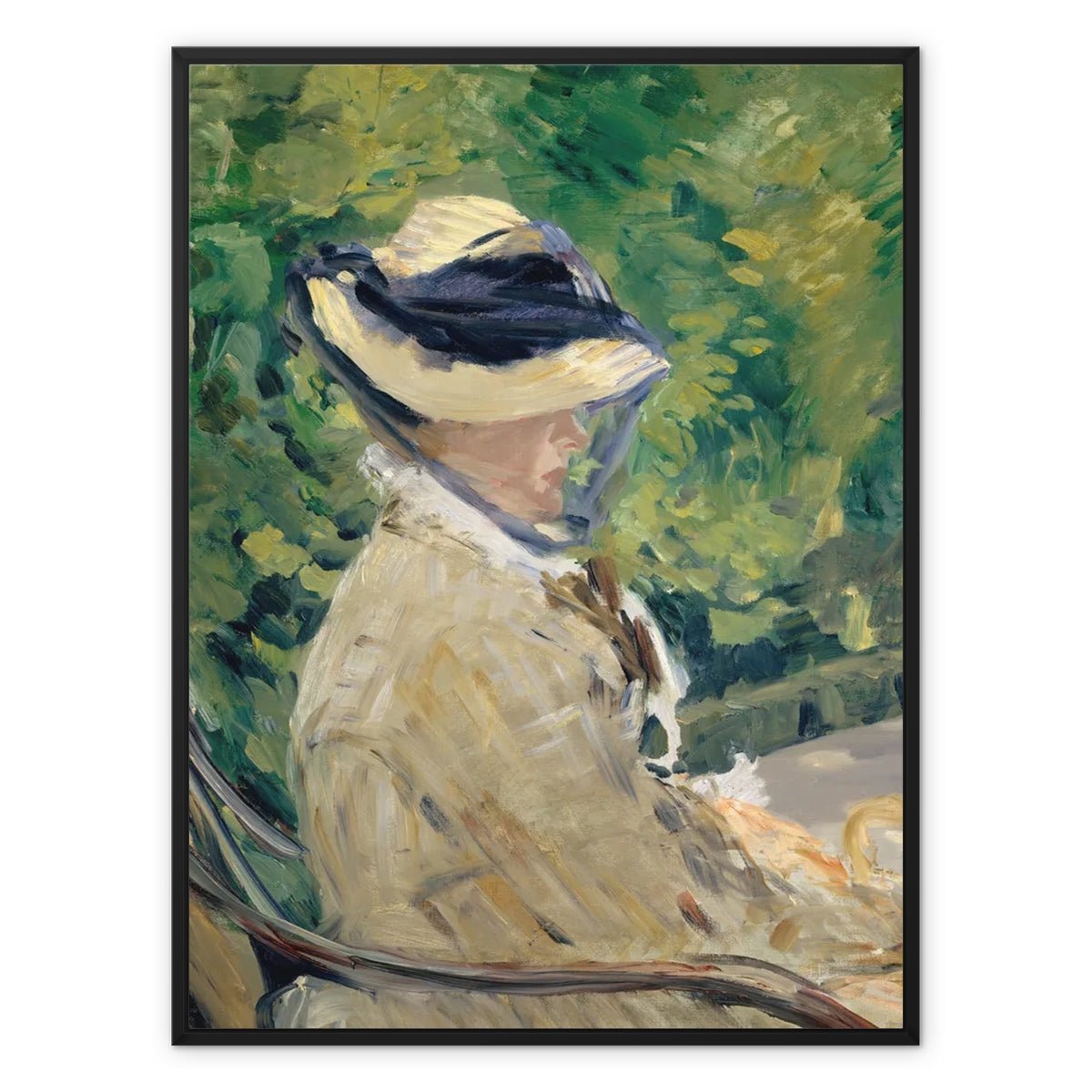 Wonky Walls - Madame Manet, 1829 - 1906 - Framed Canvas - Édouard Manet - Art Prints & Framed Canvases