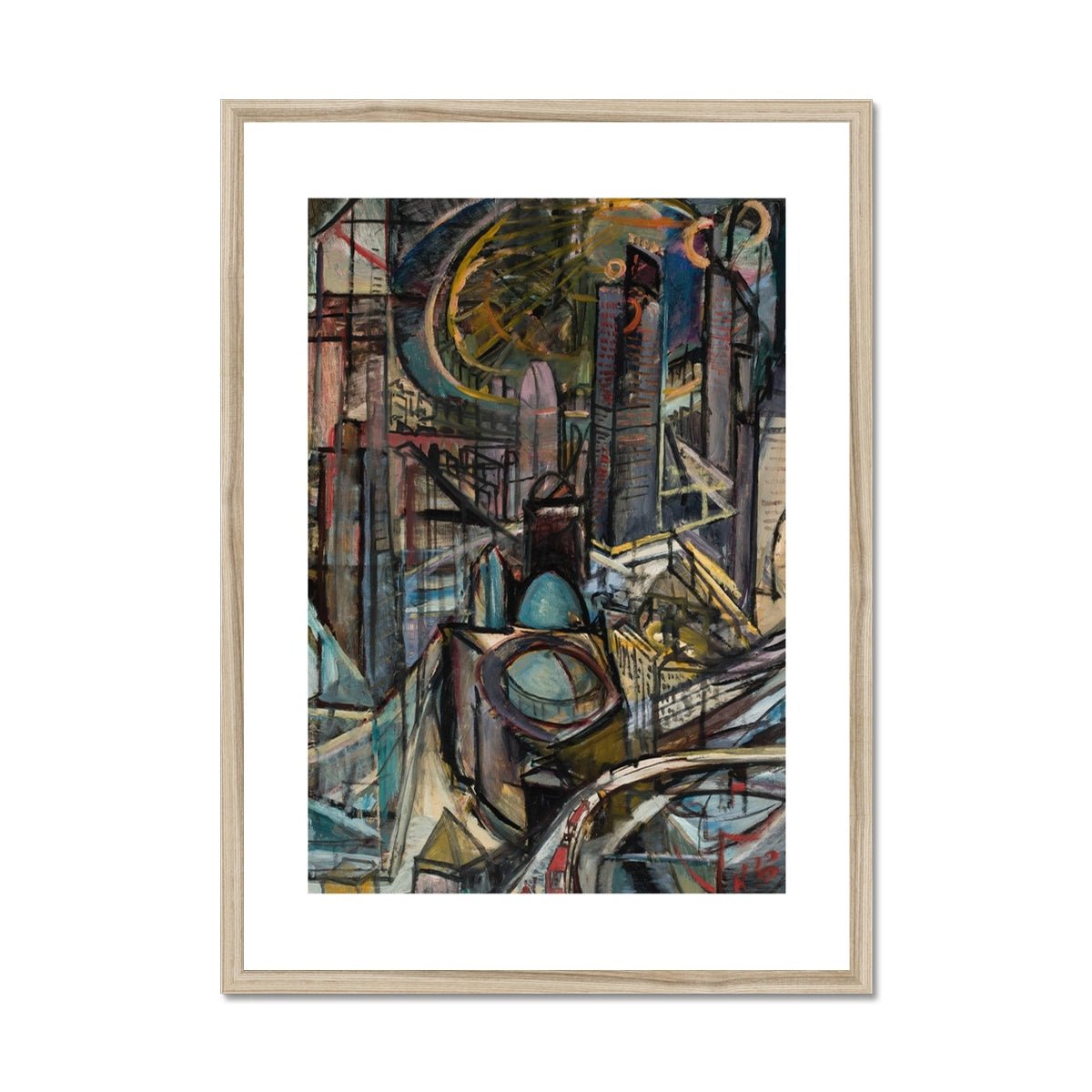 Wonky Walls - Miasto Fabryczne, 1920 Framed Print - Prodigi - Art Prints & Framed Canvases