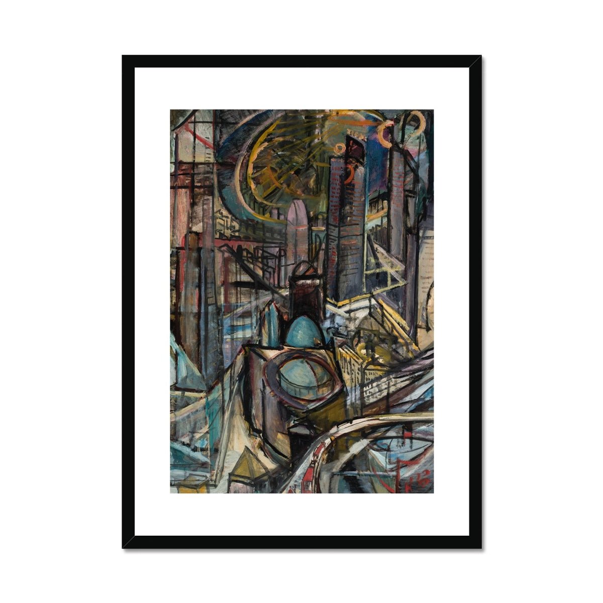 Wonky Walls - Miasto Fabryczne, 1920 Framed Print - Prodigi - Art Prints & Framed Canvases