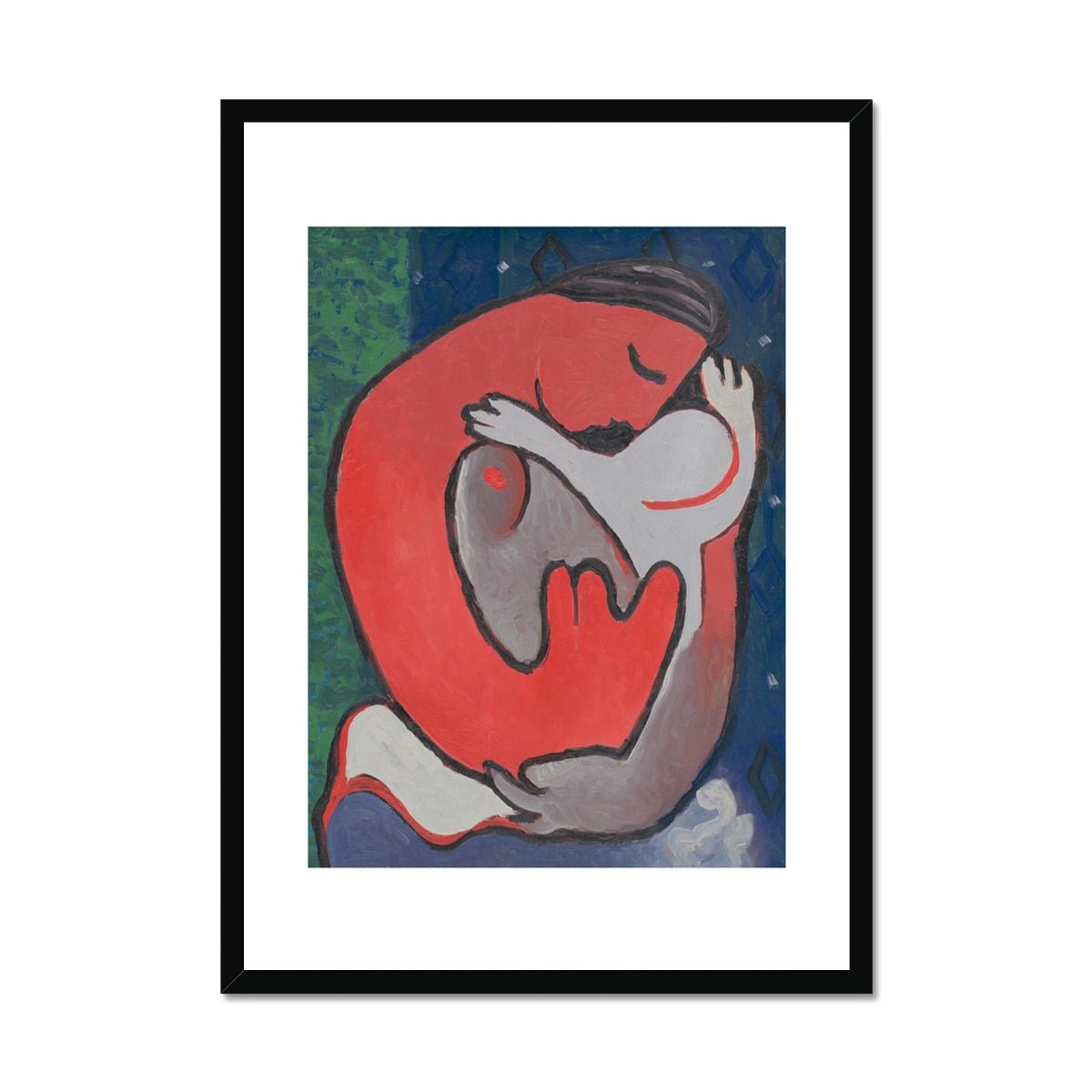 Wonky Walls - Mother’s Embrace, 1938 - Mikuláš Galanda - Art Prints & Framed Canvases