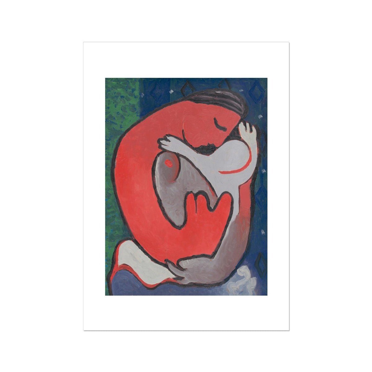 Wonky Walls - Mother’s Embrace, 1938 - Mikuláš Galanda - Art Prints & Framed Canvases