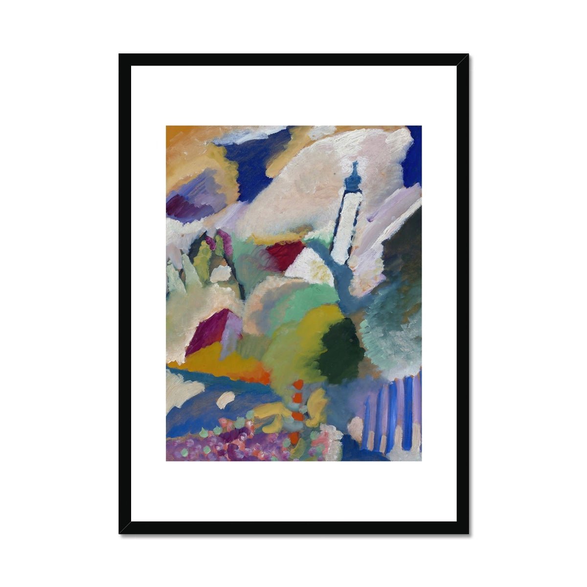 Wonky Walls - Murnau with Church I, 1910 - Wassily Kandinsky - Art Prints & Framed Canvases