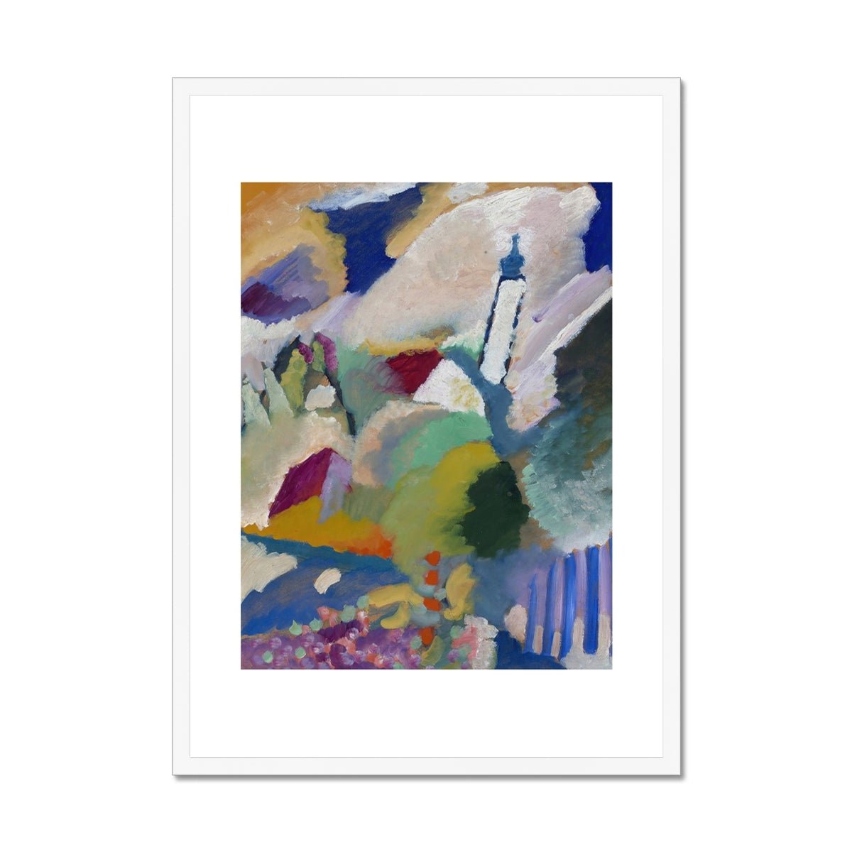 Wonky Walls - Murnau with Church I, 1910 - Wassily Kandinsky - Art Prints & Framed Canvases