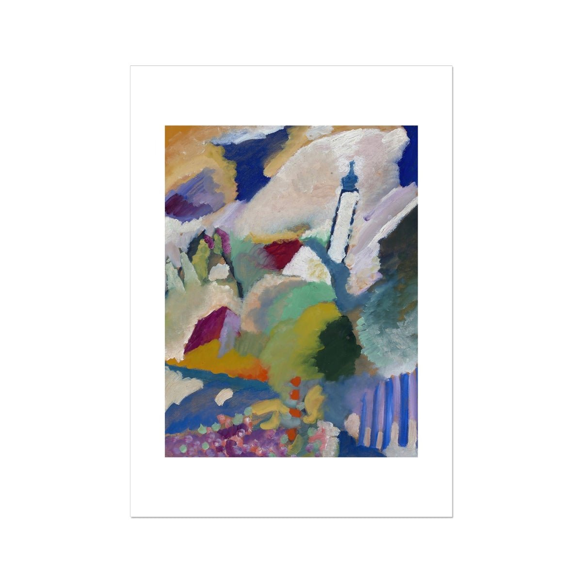 Wonky Walls - Murnau with Church I, 1910 - Wassily Kandinsky - Art Prints & Framed Canvases