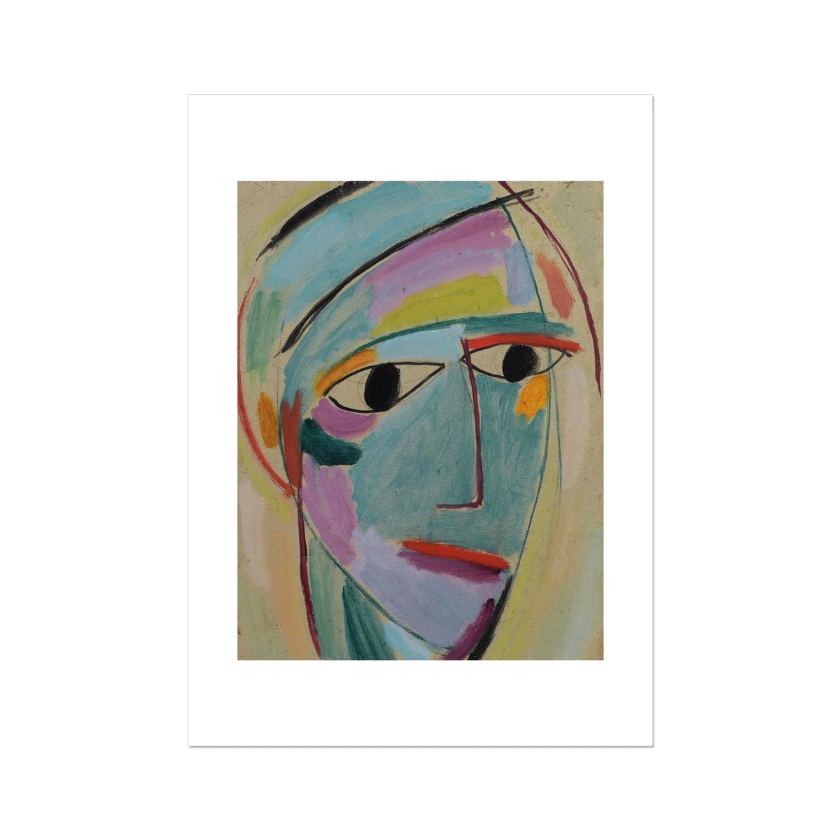 Wonky Walls - Mystical Head, 1917 - Alexej von Jawlensky - Art Prints & Framed Canvases