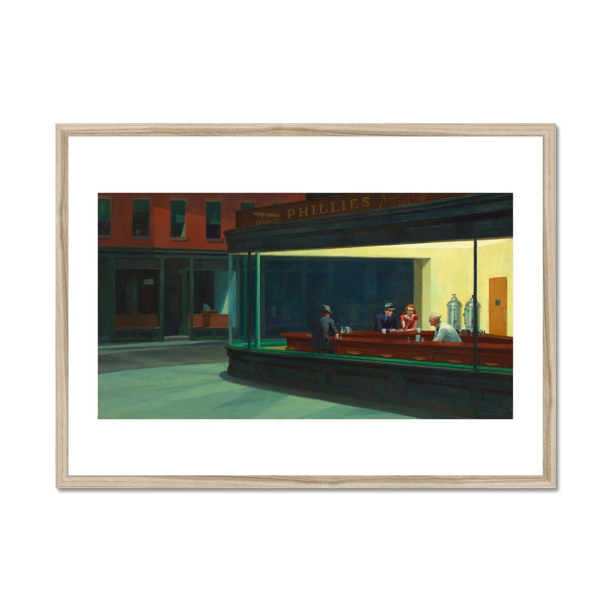 Wonky Walls - Nighthawks, 1942 - Edward Hopper - Art Prints & Framed Canvases