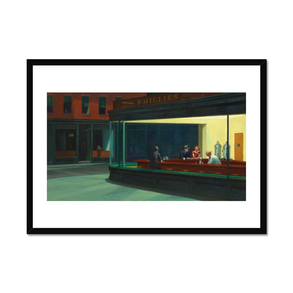 Wonky Walls - Nighthawks, 1942 - Edward Hopper - Art Prints & Framed Canvases