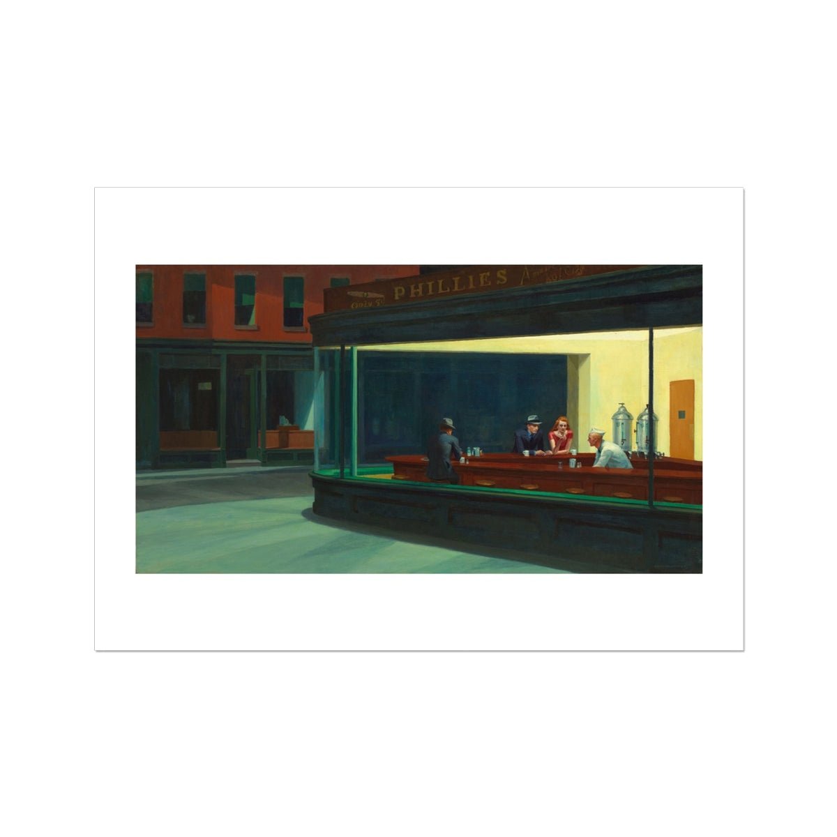 Wonky Walls - Nighthawks, 1942 - Edward Hopper - Art Prints & Framed Canvases