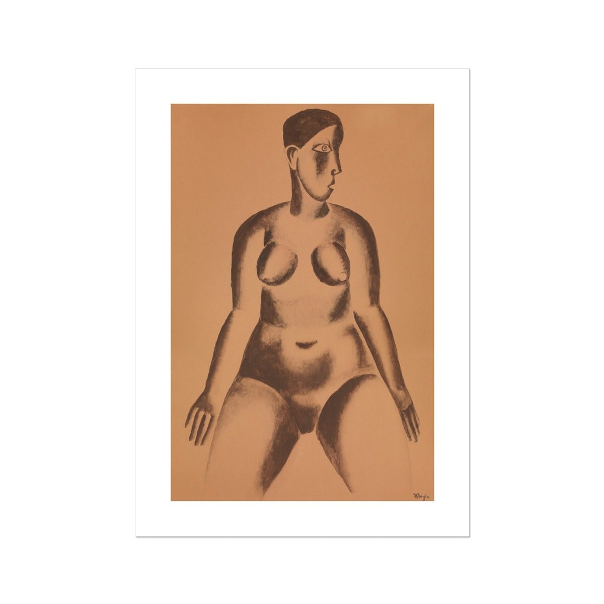 Wonky Walls - Nude - Frits Van den Berghe - Art Prints & Framed Canvases