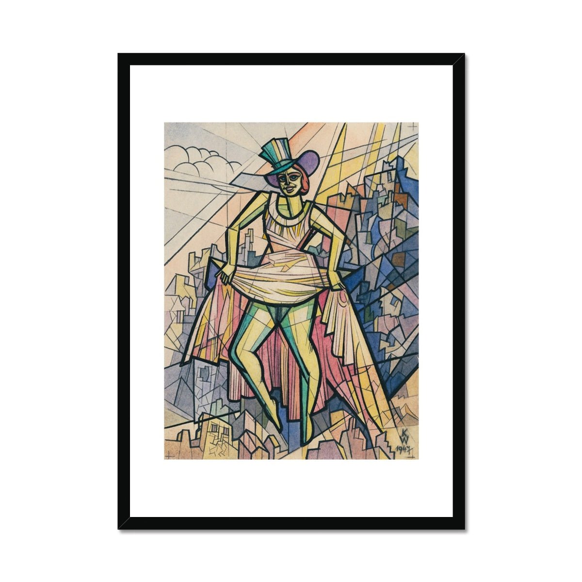 Wonky Walls - Ohne Titel (Frauenfigur), 1947 - Karl Wiener - Art Prints & Framed Canvases