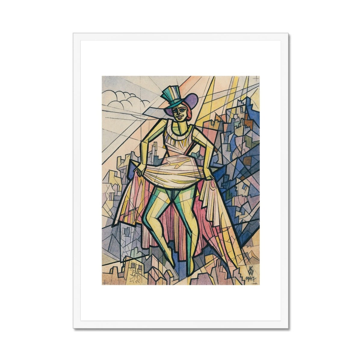 Wonky Walls - Ohne Titel (Frauenfigur), 1947 - Karl Wiener - Art Prints & Framed Canvases