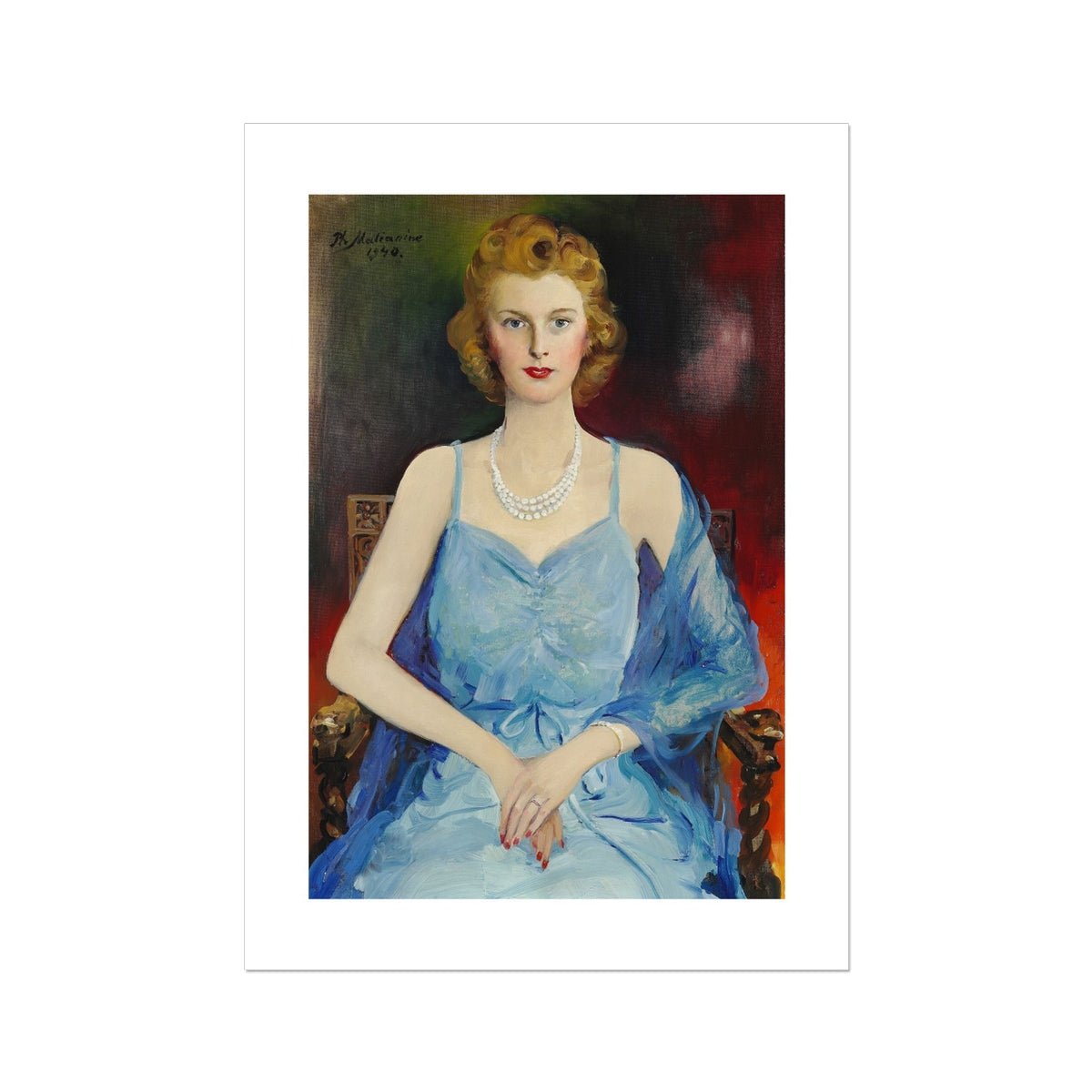 Wonky Walls - Portrait of Else Prior Havemann, 1940 - Filipp Malyavin - Art Prints & Framed Canvases