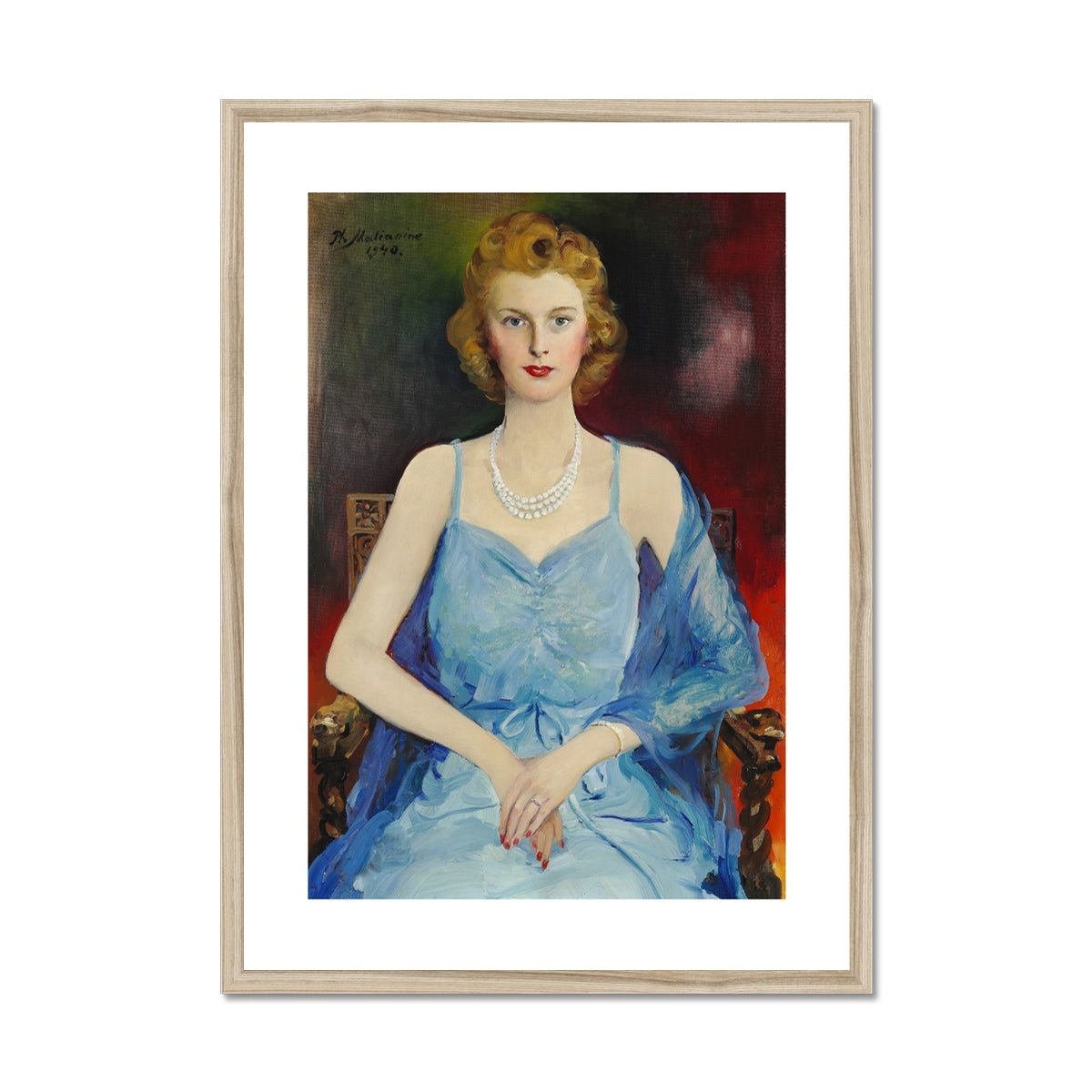 Wonky Walls - Portrait of Else Prior Havemann, 1940 - Filipp Malyavin - Art Prints & Framed Canvases