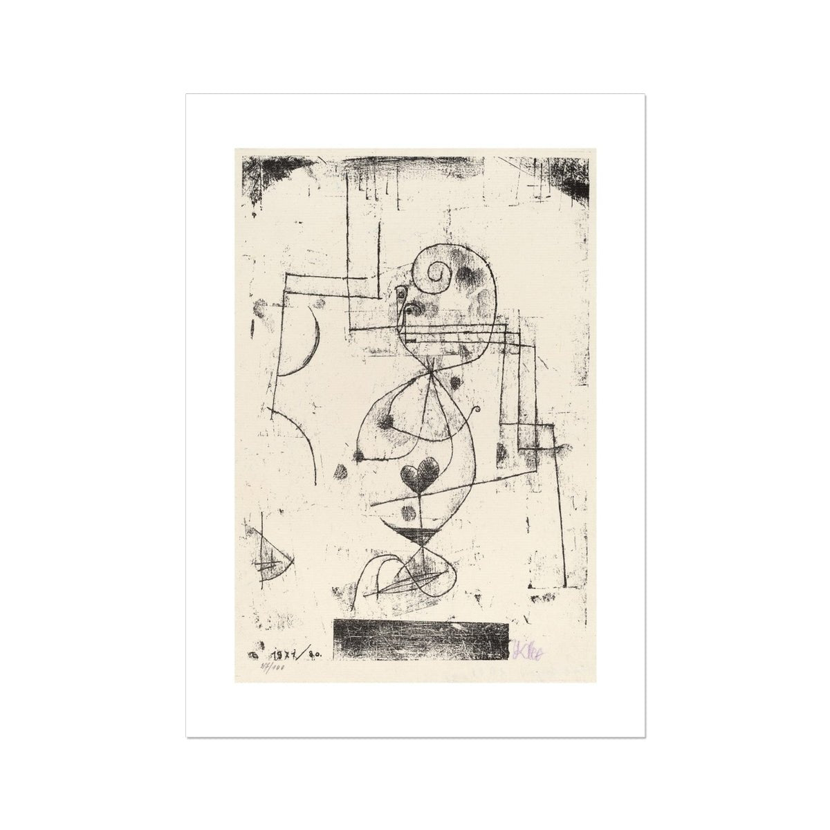 Wonky Walls - Queen of Hearts (Herzdame), 1921 - Paul Klee - Art Prints & Framed Canvases