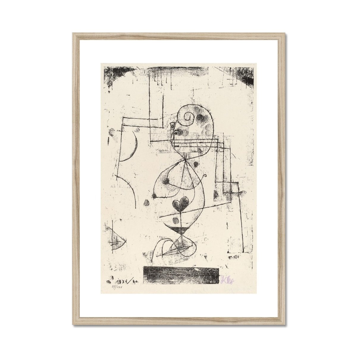 Wonky Walls - Queen of Hearts (Herzdame), 1921 - Paul Klee - Art Prints & Framed Canvases