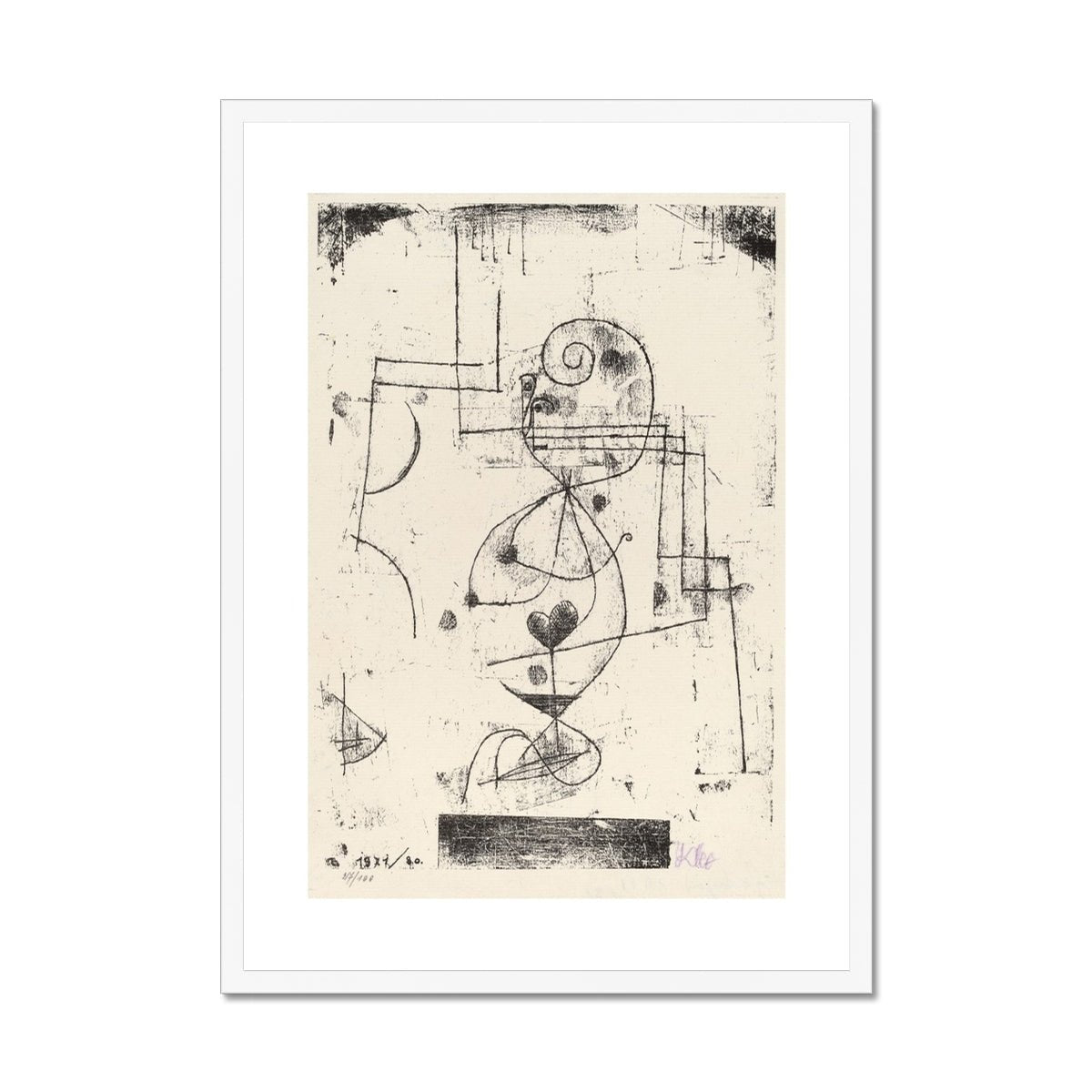 Wonky Walls - Queen of Hearts (Herzdame), 1921 - Paul Klee - Art Prints & Framed Canvases