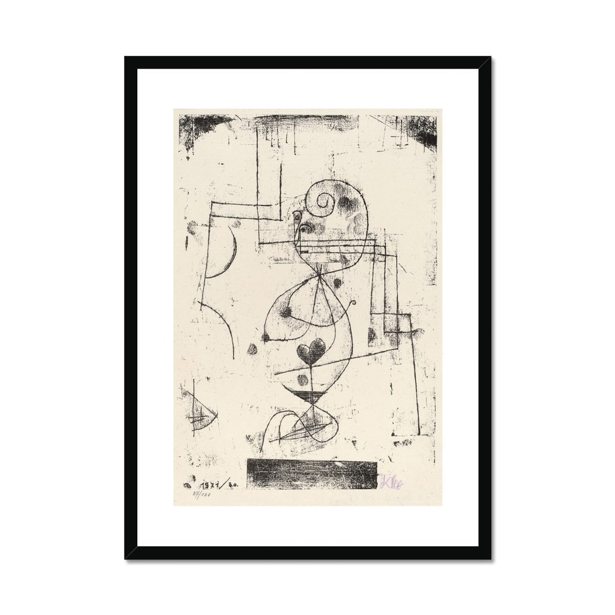 Wonky Walls - Queen of Hearts (Herzdame), 1921 - Paul Klee - Art Prints & Framed Canvases