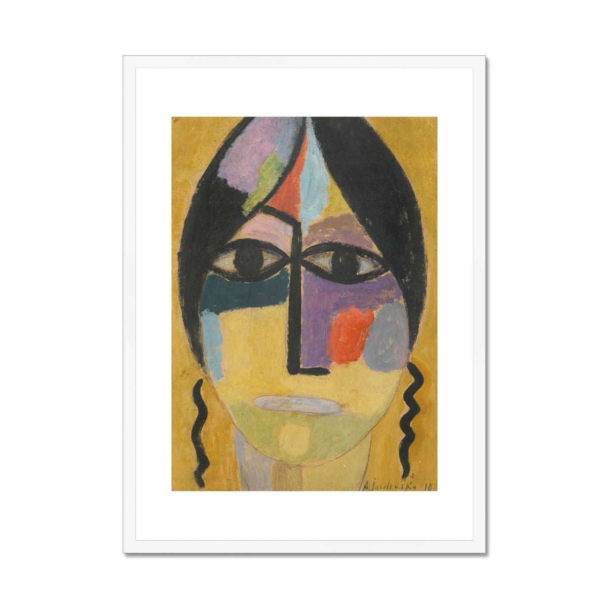 Wonky Walls - Raven’s Wing Iv, 1918 - Alexej von Jawlensky - Art Prints & Framed Canvases