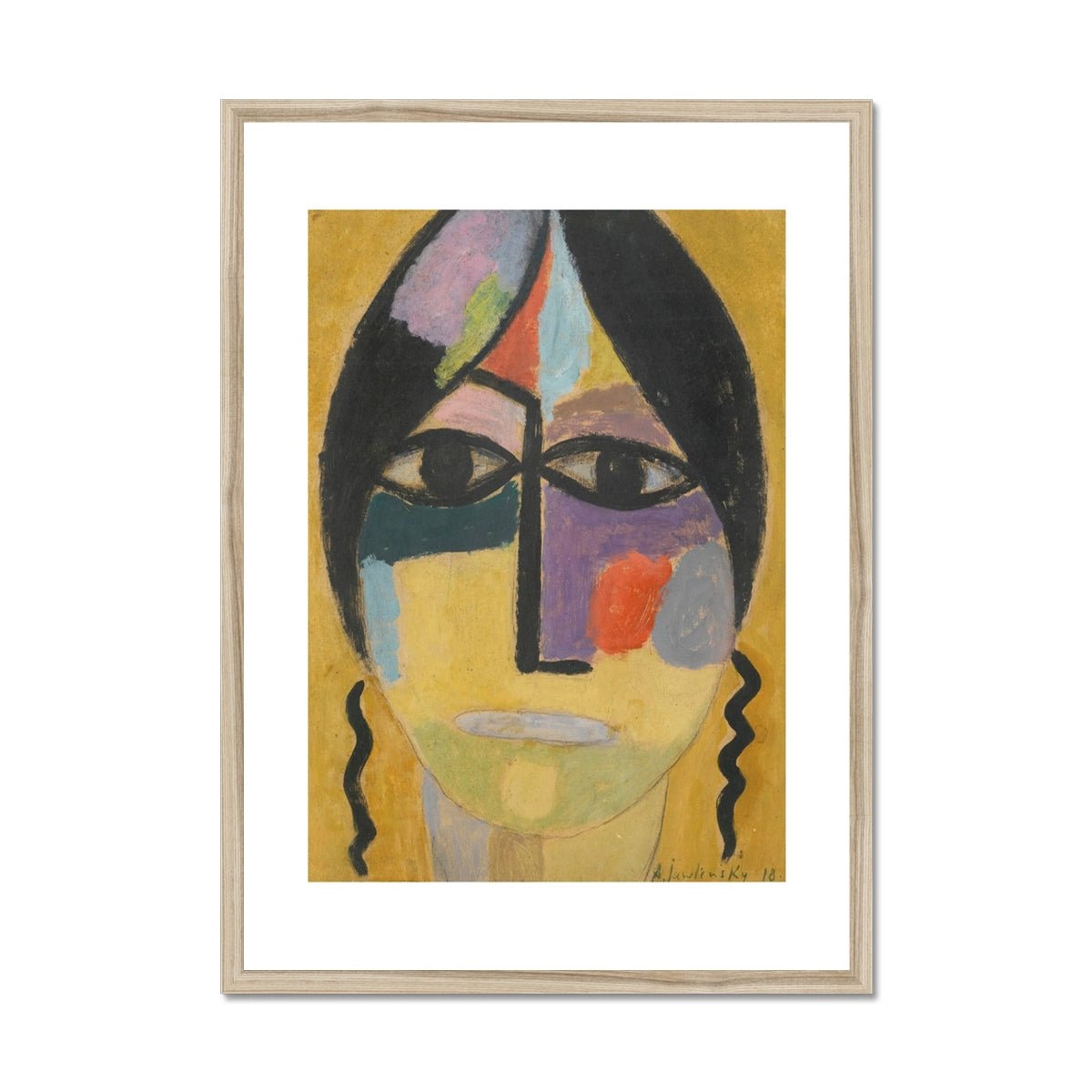 Wonky Walls - Raven’s Wing Iv, 1918 - Alexej von Jawlensky - Art Prints & Framed Canvases